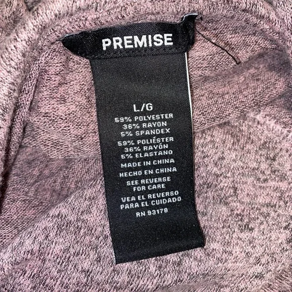 Premise Purple Long Sleeve Hoodie Top - Picture 7 of 7